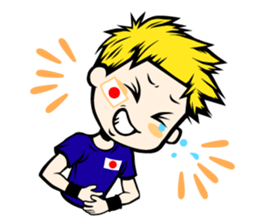 Football team cheer stamp sticker #248750