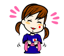 Football team cheer stamp sticker #248751