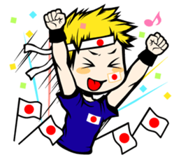 Football team cheer stamp sticker #248752