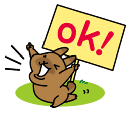 Rabbit's daily Stamp sticker #249001