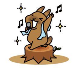 Rabbit's daily Stamp sticker #249004