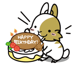 Rabbit's daily Stamp sticker #249021