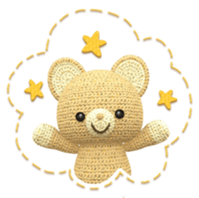 Kumakichi and colorful friends sticker #250154