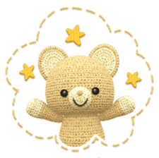 Kumakichi and colorful friends sticker #250154