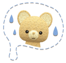 Kumakichi and colorful friends sticker #250155