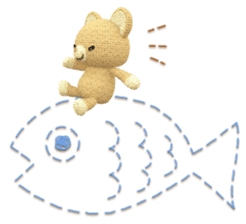 Kumakichi and colorful friends sticker #250169