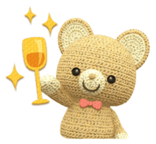 Kumakichi and colorful friends sticker #250172