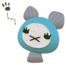 Kumakichi and colorful friends sticker #250188