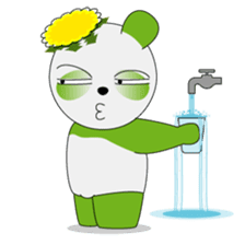 PANPOPO : Dandelion Panda sticker #250272