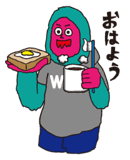 NEGO6 Baki Baki Monster sticker #251499