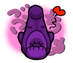 The lovely creature living in underwater sticker #252073