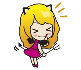 Cute little devils sticker #252400