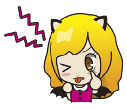 Cute little devils sticker #252428