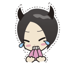 Cute little devils sticker #252429