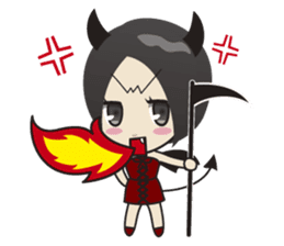 Cute little devils sticker #252432