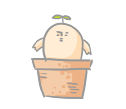 Mr.potted plant sticker #253593