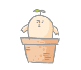 Mr.potted plant sticker #253593