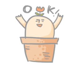 Mr.potted plant sticker #253595