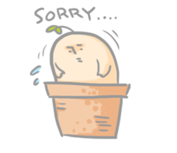 Mr.potted plant sticker #253597