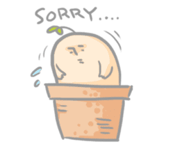 Mr.potted plant sticker #253597