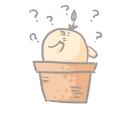 Mr.potted plant sticker #253601