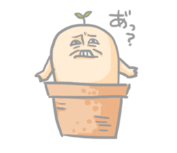 Mr.potted plant sticker #253604