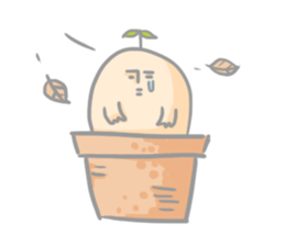 Mr.potted plant sticker #253605