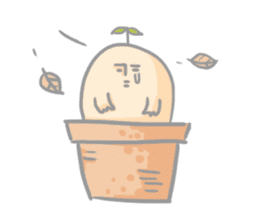 Mr.potted plant sticker #253605