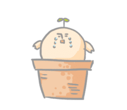 Mr.potted plant sticker #253610