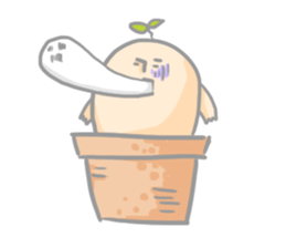 Mr.potted plant sticker #253613