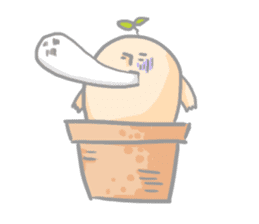 Mr.potted plant sticker #253613