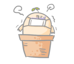 Mr.potted plant sticker #253621