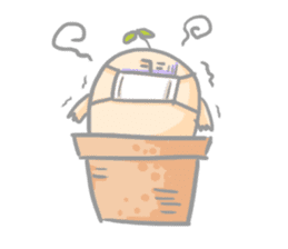 Mr.potted plant sticker #253621