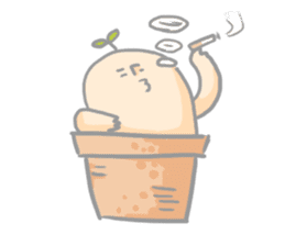 Mr.potted plant sticker #253622