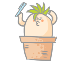 Mr.potted plant sticker #253623