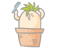 Mr.potted plant sticker #253623