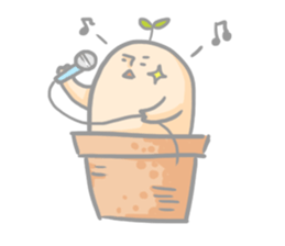 Mr.potted plant sticker #253626