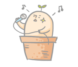 Mr.potted plant sticker #253626