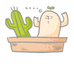 Mr.potted plant sticker #253629