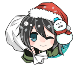 Military Girl with Haniwa-kun sticker #254173