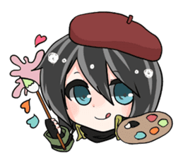 Military Girl with Haniwa-kun sticker #254182