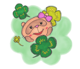 Brilliant days of cute three ferrets sticker #256158