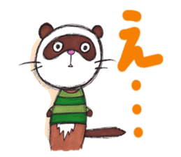 Brilliant days of cute three ferrets sticker #256173