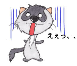 Brilliant days of cute three ferrets sticker #256176