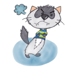 Brilliant days of cute three ferrets sticker #256177