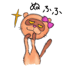 Brilliant days of cute three ferrets sticker #256178