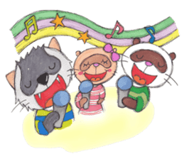 Brilliant days of cute three ferrets sticker #256185