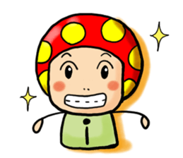 a.i.u.e.o.mushroom! sticker #256354