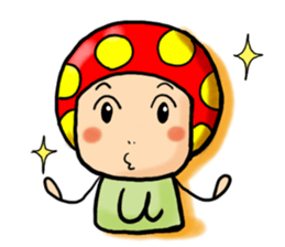 a.i.u.e.o.mushroom! sticker #256355