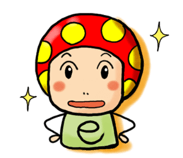 a.i.u.e.o.mushroom! sticker #256356